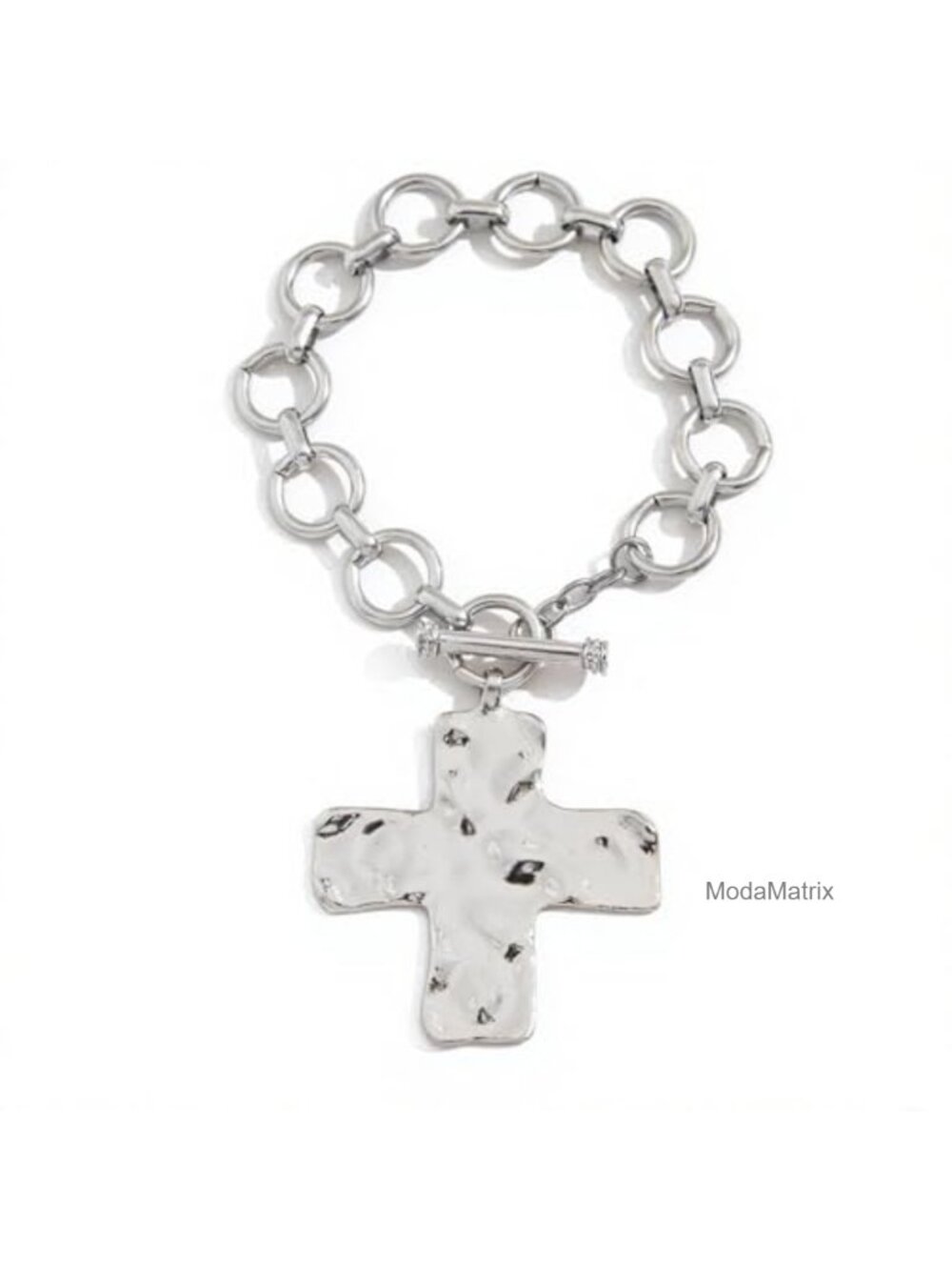 Chunky Gold Cross Statement Bracelet Vintage Large Cross Bracelet Trendy Ot